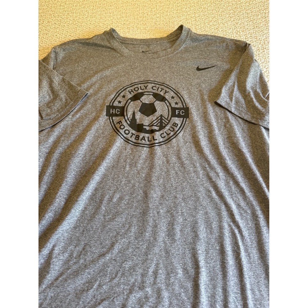 Nike Holy City Football Club Dri-FIT Graphic T-Shirt Gray Mens XL Soccer Tee